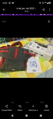 Canguru Bebê Chicco Easy Fit Cinza/Vermelho - Novo Na Caixa Com Manual