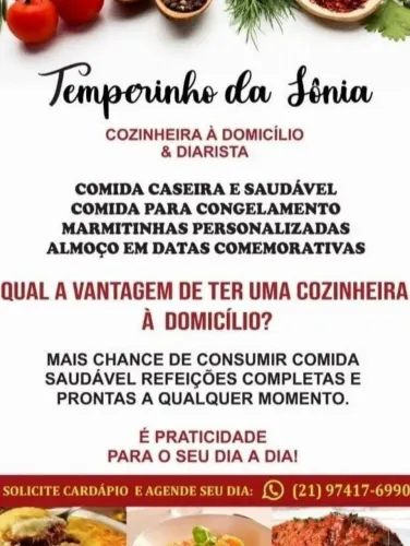 COZINHEIRA A DOMICÍLIO