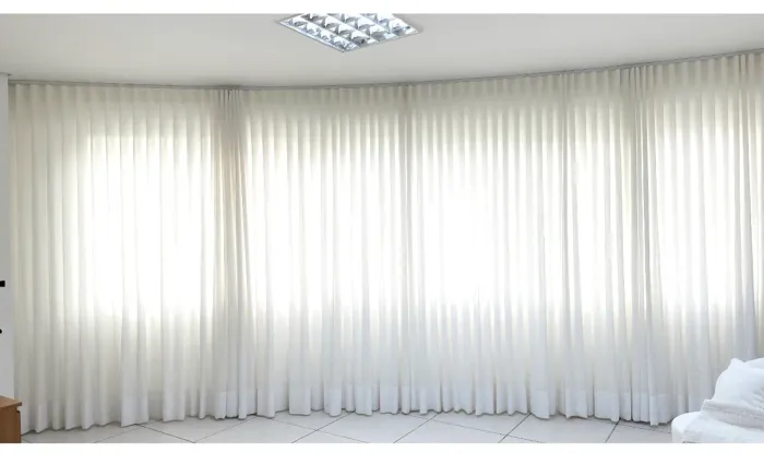 Cortina Wave trilho suíço 6m