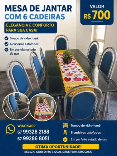 Mesa para sala de jantar