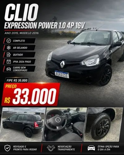 Renault Clio Rn/alize/expr./1.0 Hi-power 16V 5P 2016