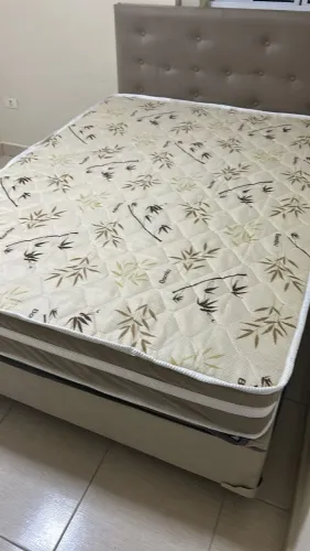 Black Friday total kit cama box casal e colchão molas separado brinde cabeceira 