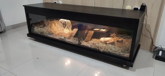 Terrário Profissional de Alto Padrão (Gerbil, Hamster, Jabuti, etc.)