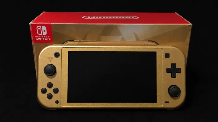 Nintendo Switch Lite Hyrule Edition Dourado Completo ? Estado de Novo