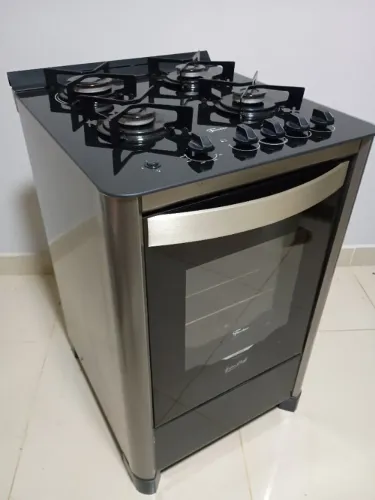 Fogão Fischer Gran Cheff 4 Bocas - Mesa de Vidro - Acendimento Automático