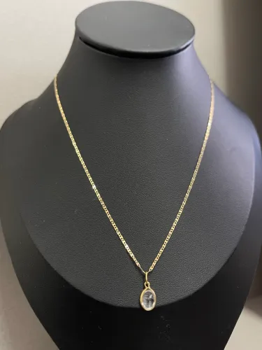 Corrente Piastrine de ouro 18k procedência garantia eterna