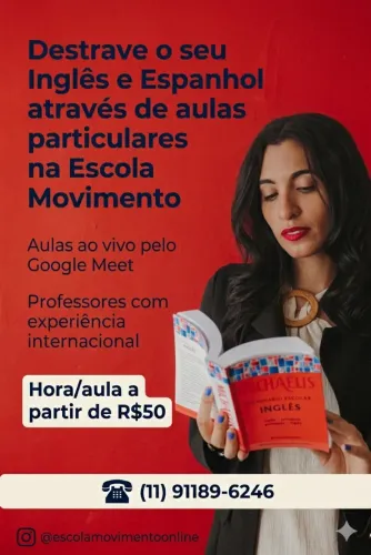 Aulas de inglês e espanhol focadas em conversação