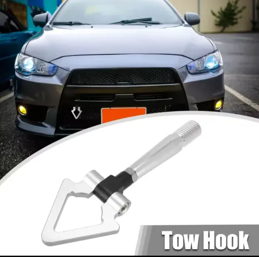 Tow hook lancer preto