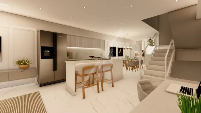 CASA ESTILO SOBRADO COM TRÊS DORMITÓRIOS E ACABAMENTO DE ALTO PADRÃO - BAIRRO VILA NOVA
