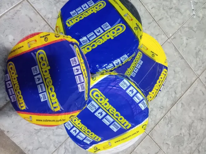 Cabo flexível de 1.5 mm Cobrecom,r$ 140.00 rolos de 100 metros 
