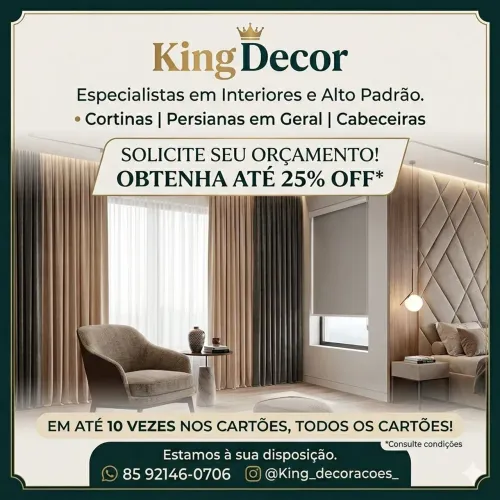 Cortinas com 25%off