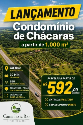 CONDOMÍNIO DE CHÁCARAS PLANEJADAS, Aragoiania-Goias.