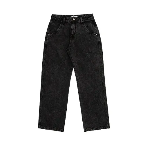 CALÇA JEANS HIGH PANTS LOGO LINE WASHED BLACK TAM 40 (NOVA)