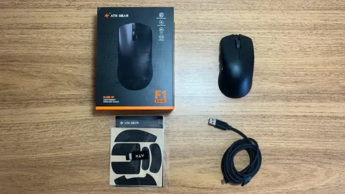 Mouse Wireless ATK F1 V2 Ultra Max Preto - SOMENTE VENDA