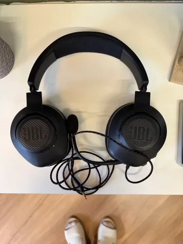 Fone de ouvido com fio jbl quantum 100m2, headset gamer