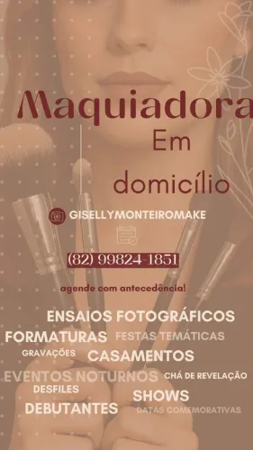 Maquiadora em Domicílio