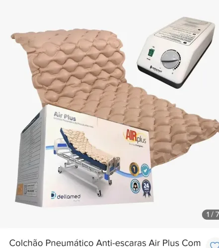 Colchão pneumático anti escaras Dellamed Air Plus 220v 