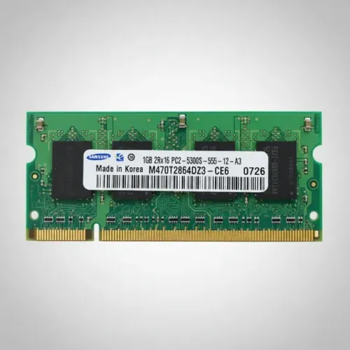 Memória RAM Original Samsung 1GB DDR2 PC2-5300S 667MHz M470T2953CZ3CE6 Notebook Laptop AIO