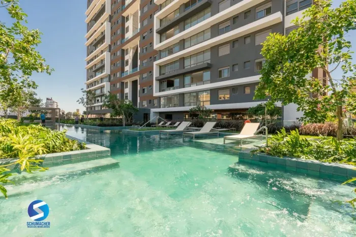 Apartamento de cinema com 125mq, duas suítes, duas vagas individuais para comprar no bairr