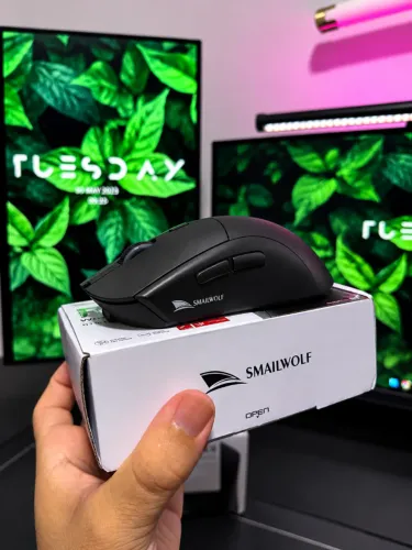 Mouse Gamer SMAILWOLF RS7 Tri-Mode Bluetooth 2.4G e Cabo