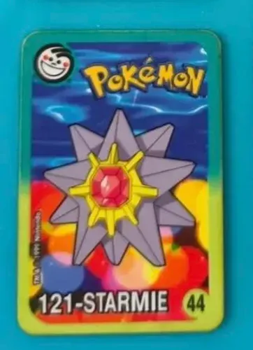 Starmie pokémon Tazo Elma Chips anos 90