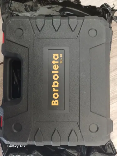Kit Parafusadeira e Furadeira Borboleta ZC-10 com Maleta e 2 Baterias (Completo)