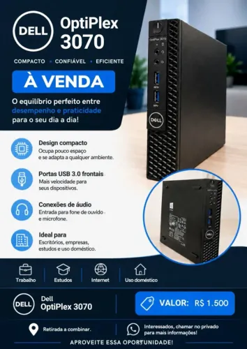 Mini Computador Dell Optiplex 3070
