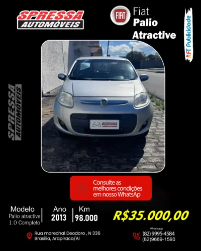 Fiat Palio Attractive 1.0 EVO Fire Flex 8V 5P 2013