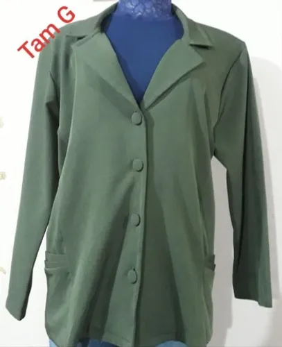 Blazer tam G serve até 46 neste tom de verde