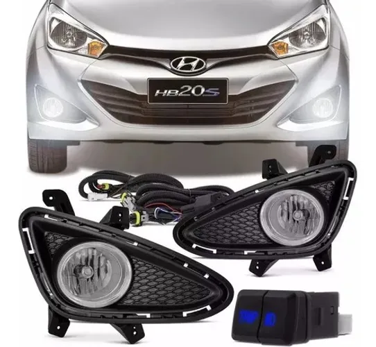 Kit Farol Milha Neblina Hyundai Hb20 2012 14 2015 Botao Trip