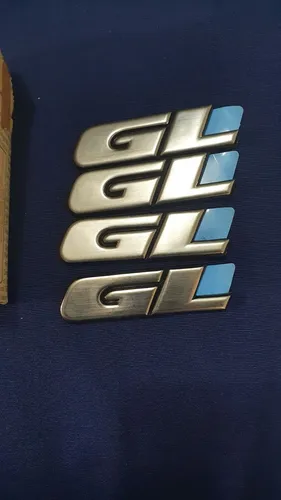 Gol parati saveiro g2 emblema gl escovado novo original 