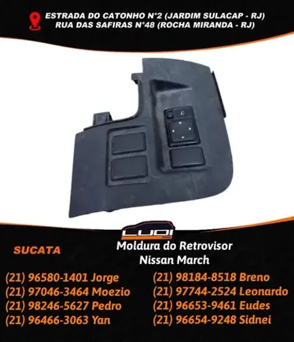 Moldura do Retrovisor Nissan March