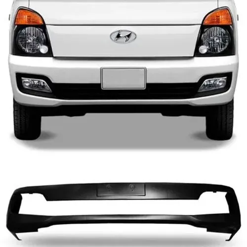 Parachoque Hyundai HR 2013 - CS - Furo Farol Auxiliar - Preto Liso - Shin Mei