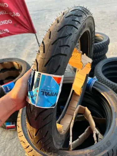 Pneu de moto vipal 90/90/18 sem câmara 