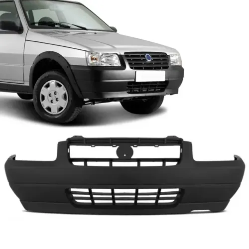 Parachoque Fiat Uno Fire 2006 á 2008 - Dianteiro Preto Texturizado - R2A