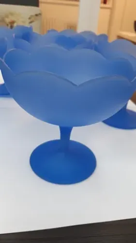 6 Taças De Sorvete/sobremesa Lindo Design Vintage