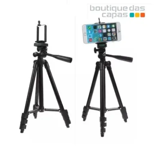 tripe para camera e celular mtg-3018 até 1,80M 1,80 metros preto live youtuber influencer
