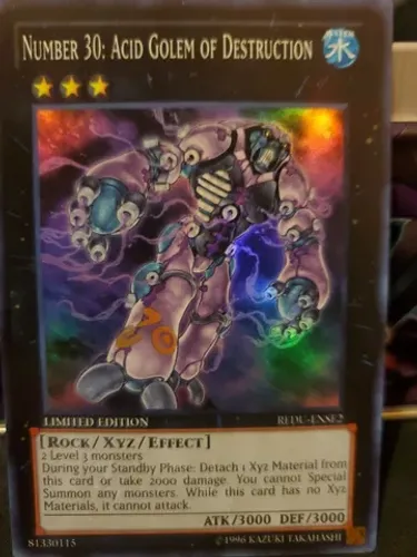 Yugioh!!! Number 30: Acid Golem Of Destruction Jump-en059 Ul