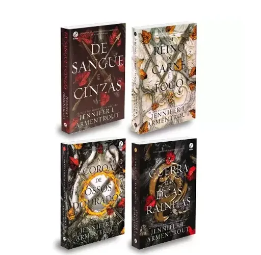 Box atualizado 5 livros da saga "De Sangue e Cinzas"