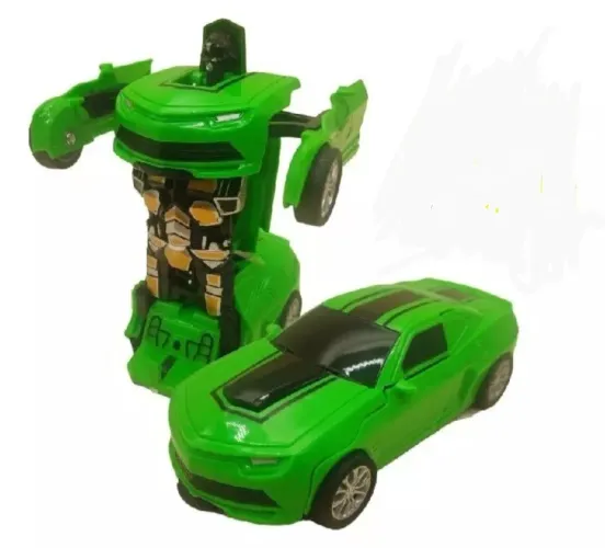 Robô Transformers Carro Verde - Brinquedo Infantil