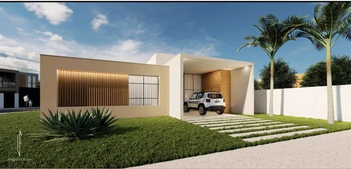 Lote com construção iniciada, condomínio Porto Monte