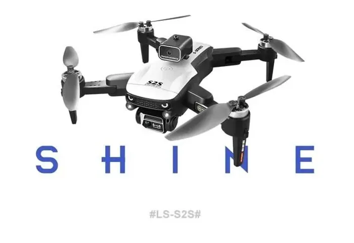 Drone S2S Dobrável, Motores Brushless, Câmera Dupla