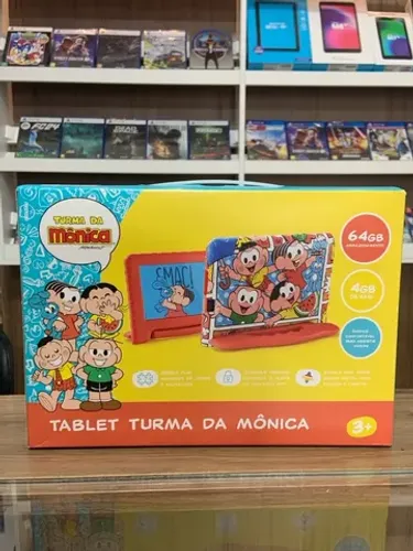 Tablet Infatil Turma Da Mônica 64/4 Parcelado Sem Juros Novo Loja Fisica