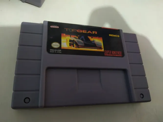 R$79.99 Top Gear - Super Nintendo fita jogo cartucho snes novo corrida carro top guer