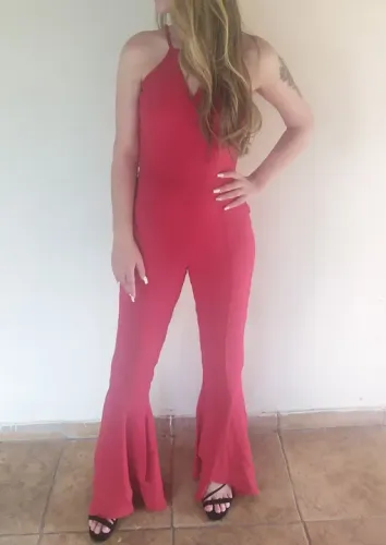 Macacão Flare Vermelho Ilícito