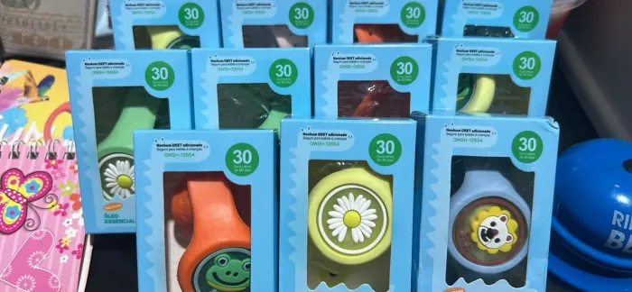 Pulseiras repelentes de mosquitos para crianças - 30 dias de proteção