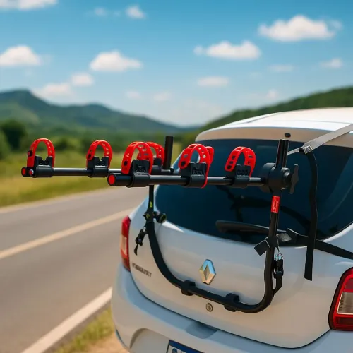 Suporte Transbike para transporte de 3 bicicletas para carro