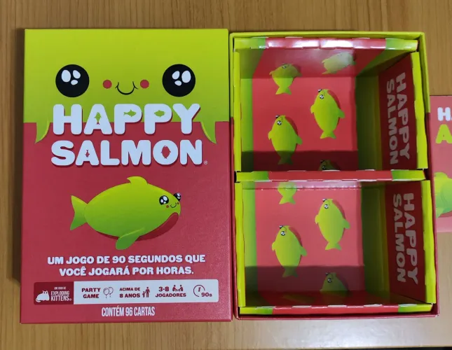 Jogo Happy Salmon - Boardgame Novo! Aproveitem os cupons da Olx disponíveis no momento!