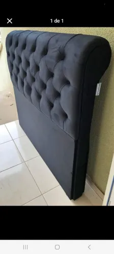Cabeceira solteiro de Cama Estofada Luxuosa