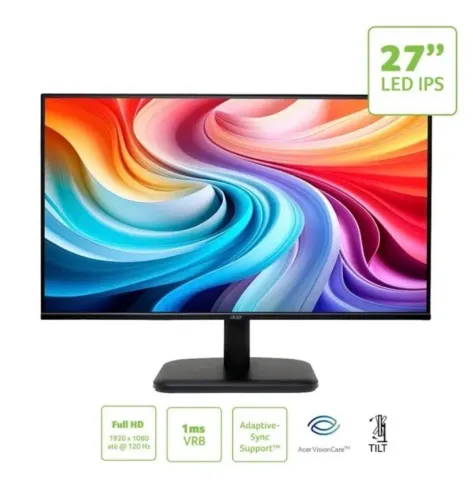 MONITOR ACER EK271 GBI 27 POLEGADAS FULL HD LED IPS 120HZ